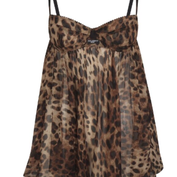 Skims Dolce & Gabbana Romance Babydoll Dress (Leopard) - Picture 2 of 2